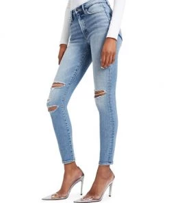 GOOD AMERICAN Good Legs Distressed High-Rise Skinny Jeans -GOOD AMERICAN Sales unnamed file 1579