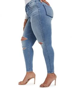 GOOD AMERICAN Good Legs Distressed High-Rise Skinny Jeans -GOOD AMERICAN Sales unnamed file 1582