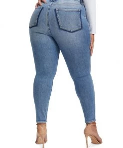 GOOD AMERICAN Good Legs Distressed High-Rise Skinny Jeans -GOOD AMERICAN Sales unnamed file 1583
