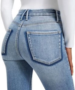 GOOD AMERICAN Good Legs Distressed High-Rise Skinny Jeans -GOOD AMERICAN Sales unnamed file 1584