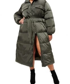 GOOD AMERICAN Long-Line Belted Puffer Coat -GOOD AMERICAN Sales unnamed file 1587