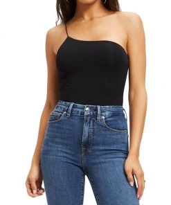 GOOD AMERICAN Good Touch One-Shoulder Bodysuit -GOOD AMERICAN Sales unnamed file 159