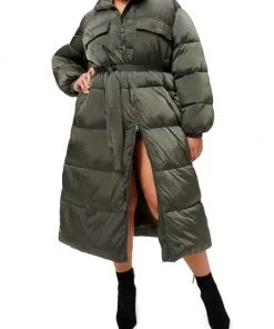 GOOD AMERICAN Long-Line Belted Puffer Coat -GOOD AMERICAN Sales unnamed file 1591