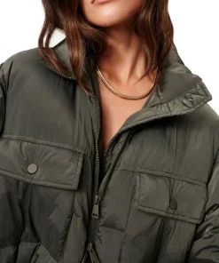 GOOD AMERICAN Long-Line Belted Puffer Coat -GOOD AMERICAN Sales unnamed file 1594