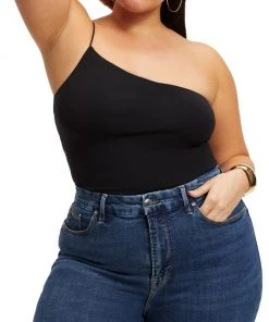GOOD AMERICAN Good Touch One-Shoulder Bodysuit -GOOD AMERICAN Sales unnamed file 164