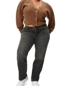 GOOD AMERICAN Good '90s High-Rise Straight-Leg Jeans -GOOD AMERICAN Sales unnamed file 1640