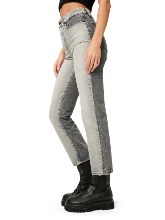 GOOD AMERICAN Good Vintage High-Rise Two-Tone Skinny Jeans 5 GOOD AMERICAN Good Vintage High-Rise Two-Tone Skinny Jeans - Image 5