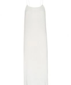 GOOD AMERICAN Plissé Slip Dress