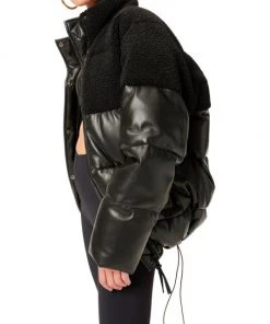 GOOD AMERICAN Faux Leather Cocoon Puffer Jacket 14 GOOD AMERICAN Faux Leather Cocoon Puffer Jacket -GOOD AMERICAN Sales unnamed file 1696