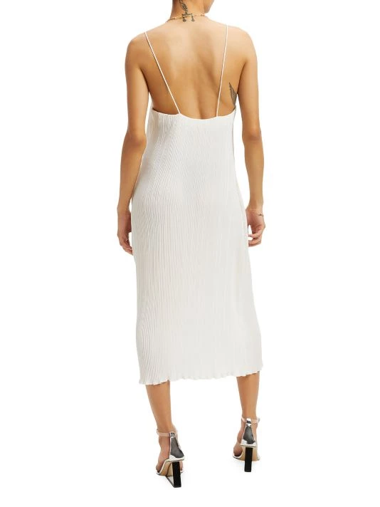 GOOD AMERICAN Plissé Slip Dress 4 GOOD AMERICAN Plissé Slip Dress - Image 4