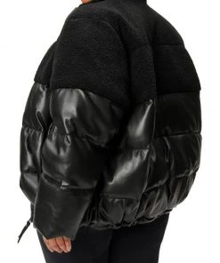 GOOD AMERICAN Faux Leather Cocoon Puffer Jacket 18 GOOD AMERICAN Faux Leather Cocoon Puffer Jacket -GOOD AMERICAN Sales unnamed file 1700