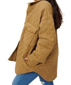 GOOD AMERICAN Quilted Faux-Sherpa Lined Shacket -GOOD AMERICAN Sales unnamed file 1715