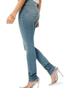 GOOD AMERICAN Good Classic High-Rise Distressed Stretch Stacked-Leg Jeans -GOOD AMERICAN Sales unnamed file 1726