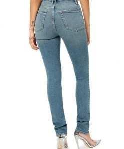 GOOD AMERICAN Good Classic High-Rise Distressed Stretch Stacked-Leg Jeans -GOOD AMERICAN Sales unnamed file 1727