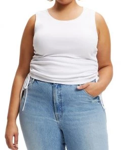 GOOD AMERICAN Ruched Tank Top -GOOD AMERICAN Sales unnamed file 173