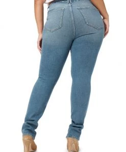 GOOD AMERICAN Good Classic High-Rise Distressed Stretch Stacked-Leg Jeans -GOOD AMERICAN Sales unnamed file 1730
