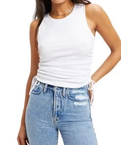 GOOD AMERICAN Ruched Tank Top -GOOD AMERICAN Sales unnamed file 174