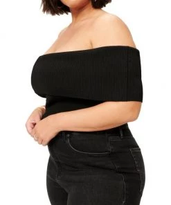 GOOD AMERICAN Off-The-Shoulder Crop Top -GOOD AMERICAN Sales unnamed file 1740