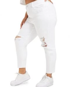 GOOD AMERICAN Good Waist High-Rise Distressed Stretch Crop Skinny Jeans 17 GOOD AMERICAN Good Waist High-Rise Distressed Stretch Crop Skinny Jeans -GOOD AMERICAN Sales unnamed file 1751