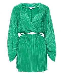 GOOD AMERICAN Plissé Sculpted Dress