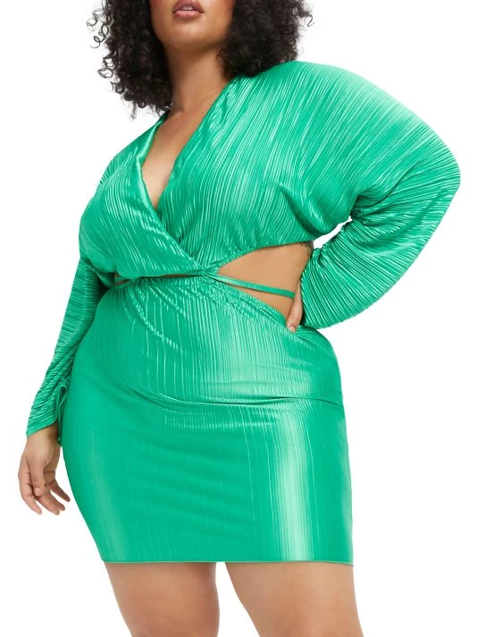 GOOD AMERICAN Plissé Sculpted Dress 3 GOOD AMERICAN Plissé Sculpted Dress - Image 3