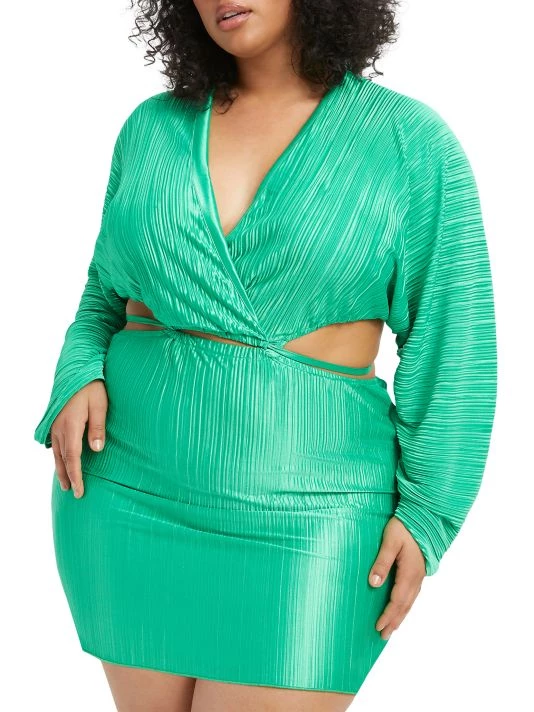 GOOD AMERICAN Plissé Sculpted Dress 7 GOOD AMERICAN Plissé Sculpted Dress - Image 7