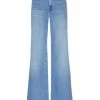 GOOD AMERICAN Good Stacked Flared Leg Jeans