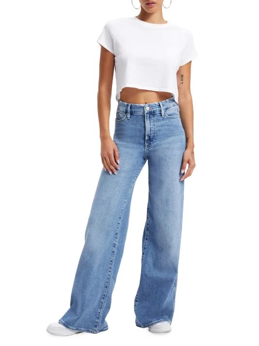 GOOD AMERICAN Good Stacked Flared Leg Jeans 2 GOOD AMERICAN Good Stacked Flared Leg Jeans - Image 2