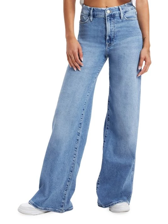 GOOD AMERICAN Good Stacked Flared Leg Jeans 3 GOOD AMERICAN Good Stacked Flared Leg Jeans - Image 3