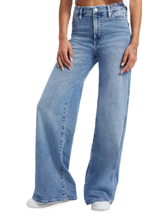 GOOD AMERICAN Good Stacked Flared Leg Jeans 5 GOOD AMERICAN Good Stacked Flared Leg Jeans - Image 5