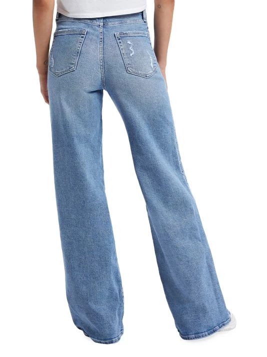 GOOD AMERICAN Good Stacked Flared Leg Jeans 7 GOOD AMERICAN Good Stacked Flared Leg Jeans - Image 7