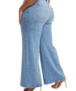 GOOD AMERICAN Good Stacked Flared Leg Jeans 19 GOOD AMERICAN Good Stacked Flared Leg Jeans -GOOD AMERICAN Sales unnamed file 208