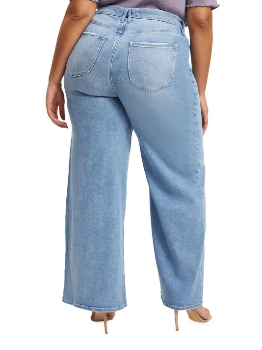 GOOD AMERICAN Good Stacked Flared Leg Jeans 10 GOOD AMERICAN Good Stacked Flared Leg Jeans - Image 10