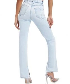 GOOD AMERICAN Good Boy Distressed High-Waisted Stretch Jeans -GOOD AMERICAN Sales unnamed file 223