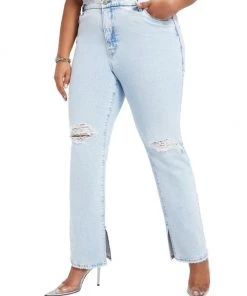 GOOD AMERICAN Good Boy Distressed High-Waisted Stretch Jeans -GOOD AMERICAN Sales unnamed file 224