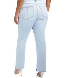 GOOD AMERICAN Good Boy Distressed High-Waisted Stretch Jeans -GOOD AMERICAN Sales unnamed file 226