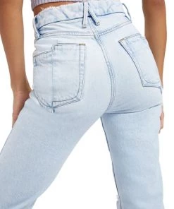GOOD AMERICAN Good Boy Distressed High-Waisted Stretch Jeans -GOOD AMERICAN Sales unnamed file 227
