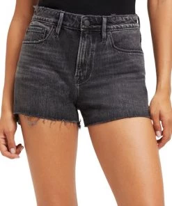 GOOD AMERICAN Good '90s Step-Hem Cut-Off Stretch Jean Shorts 13 GOOD AMERICAN Good '90s Step-Hem Cut-Off Stretch Jean Shorts -GOOD AMERICAN Sales unnamed file 231