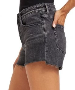 GOOD AMERICAN Good '90s Step-Hem Cut-Off Stretch Jean Shorts 14 GOOD AMERICAN Good '90s Step-Hem Cut-Off Stretch Jean Shorts -GOOD AMERICAN Sales unnamed file 232