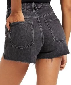 GOOD AMERICAN Good '90s Step-Hem Cut-Off Stretch Jean Shorts 15 GOOD AMERICAN Good '90s Step-Hem Cut-Off Stretch Jean Shorts -GOOD AMERICAN Sales unnamed file 233