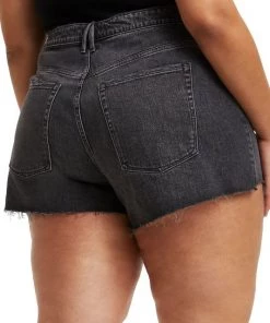 GOOD AMERICAN Good '90s Step-Hem Cut-Off Stretch Jean Shorts 18 GOOD AMERICAN Good '90s Step-Hem Cut-Off Stretch Jean Shorts -GOOD AMERICAN Sales unnamed file 236