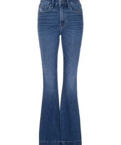 GOOD AMERICAN Good Legs High-Rise Stretch Flare Jeans