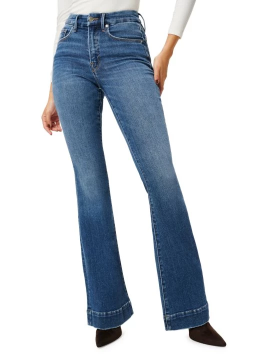 GOOD AMERICAN Good Legs High-Rise Stretch Flare Jeans 4 GOOD AMERICAN Good Legs High-Rise Stretch Flare Jeans - Image 4
