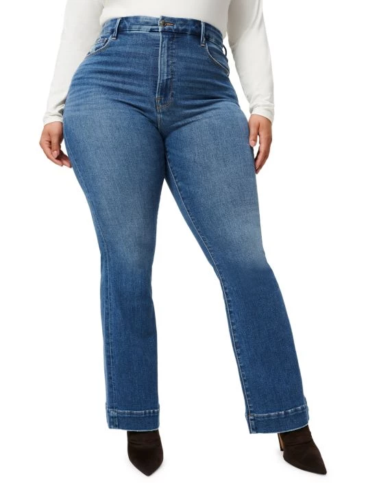 GOOD AMERICAN Good Legs High-Rise Stretch Flare Jeans 7 GOOD AMERICAN Good Legs High-Rise Stretch Flare Jeans - Image 7