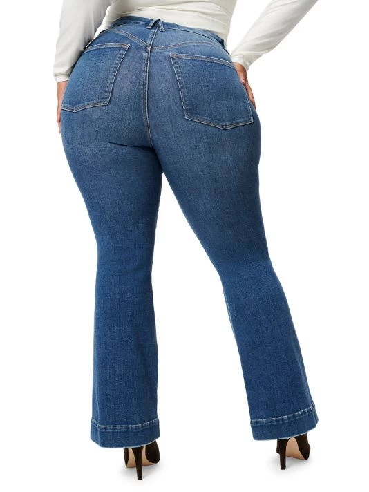 GOOD AMERICAN Good Legs High-Rise Stretch Flare Jeans 9 GOOD AMERICAN Good Legs High-Rise Stretch Flare Jeans - Image 9