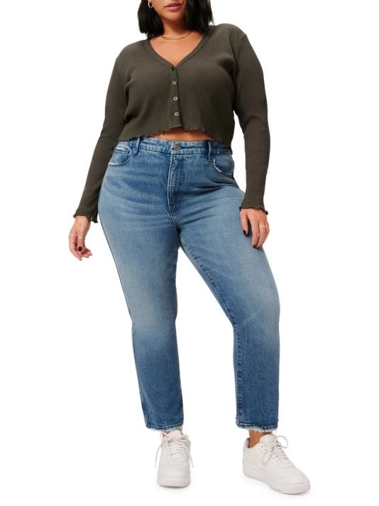 GOOD AMERICAN Good Curve Straight Jeans 3 GOOD AMERICAN Good Curve Straight Jeans - Image 3
