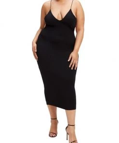 GOOD AMERICAN Good Touch Cutout Midi-Dress -GOOD AMERICAN Sales unnamed file 255