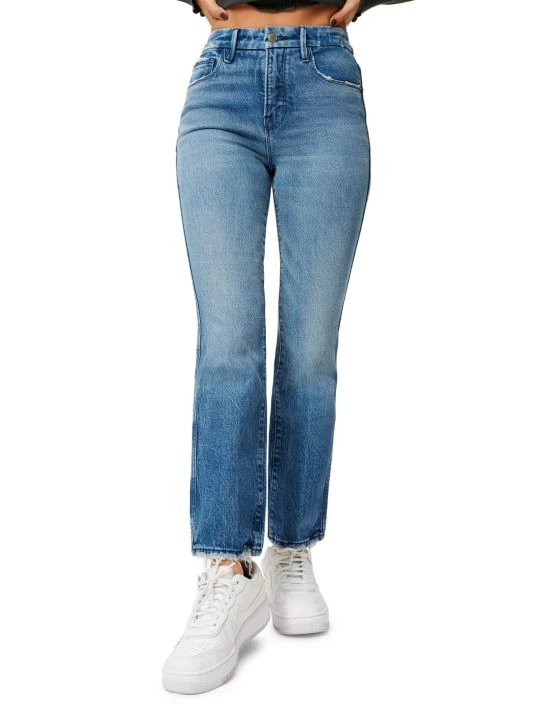 GOOD AMERICAN Good Curve Straight Jeans 4 GOOD AMERICAN Good Curve Straight Jeans - Image 4