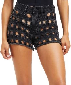 GOOD AMERICAN Good '90s Distressed Shorts -GOOD AMERICAN Sales unnamed file 286