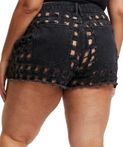 GOOD AMERICAN Good '90s Distressed Shorts -GOOD AMERICAN Sales unnamed file 292